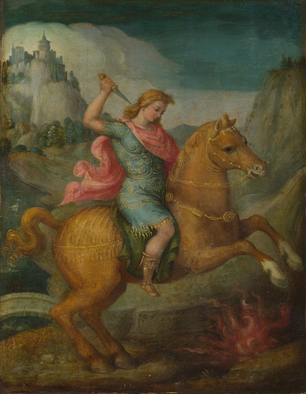 Marcus Curtius, C. 1525 de Francesco Ubertini Bacchiacca