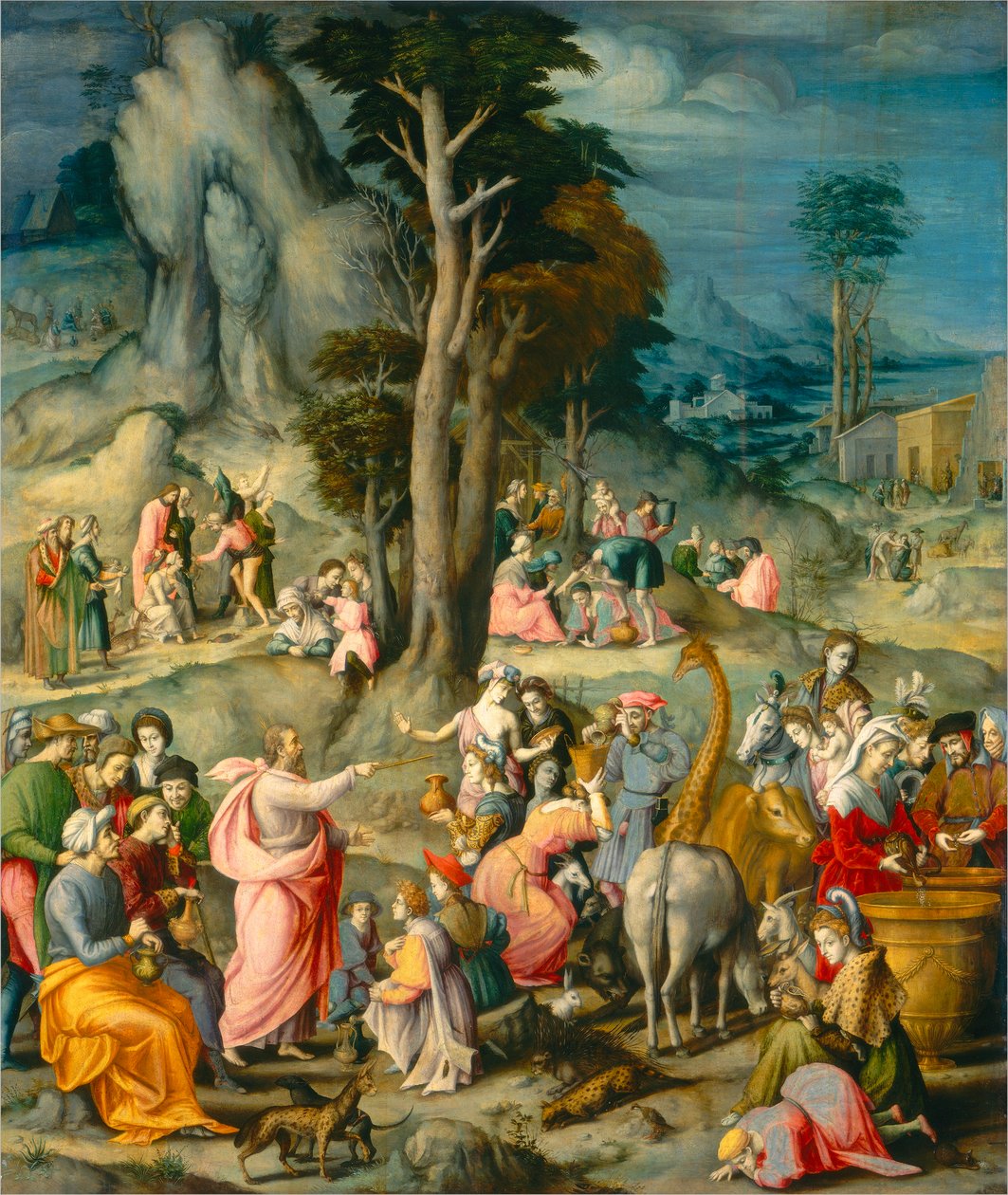 A recolha do maná de Francesco Bacchiacca