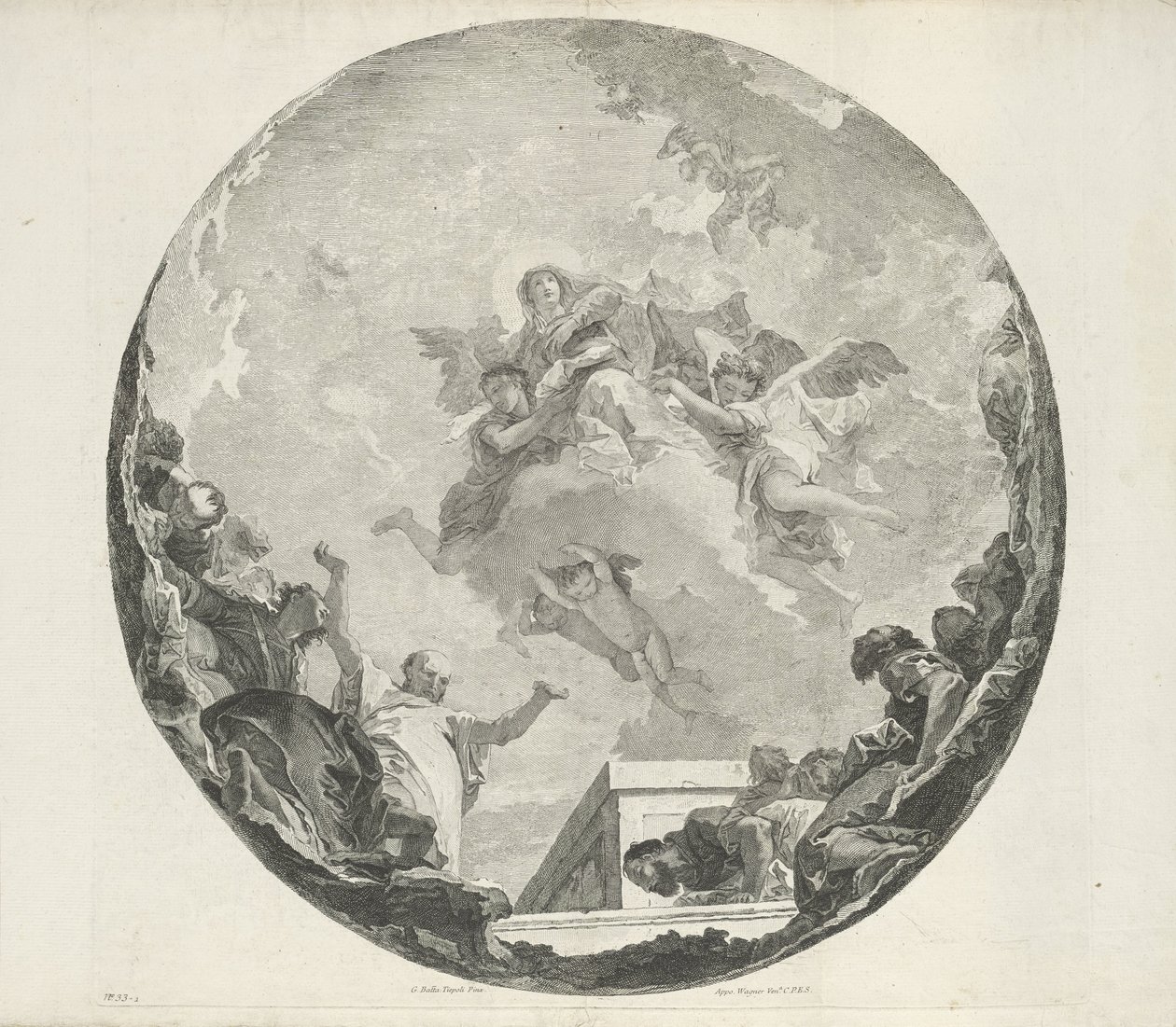 Assunção de Maria de Francesco Bartolozzi (attributed to)