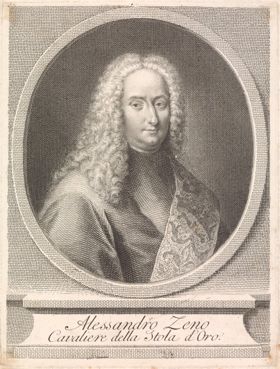 Alessandro Leno: cavaleiro da Estola de Ouro de Francesco Bartolozzi