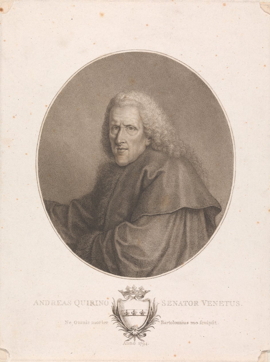 Andreas Quirino, senador veneziano de Francesco Bartolozzi