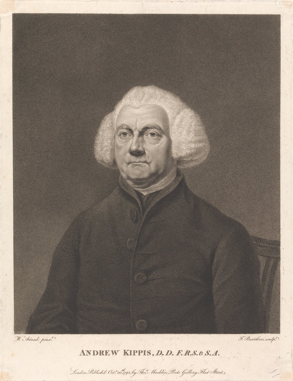 Andrew Kippis de Francesco Bartolozzi