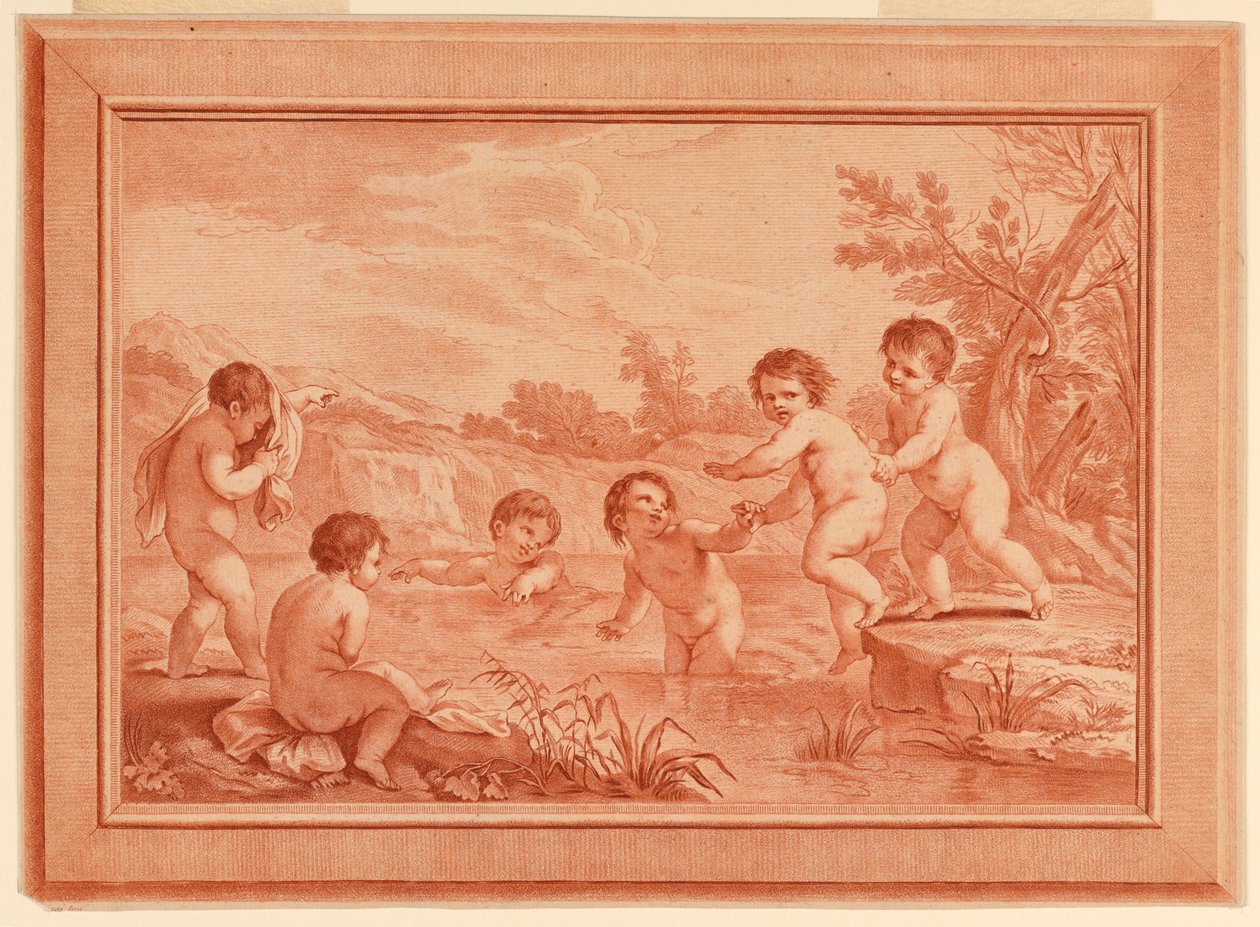 Meninos em jogo de Francesco Bartolozzi