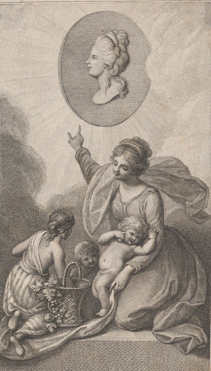 Caridade, do Amigo das Crianças, 1788. de Francesco Bartolozzi