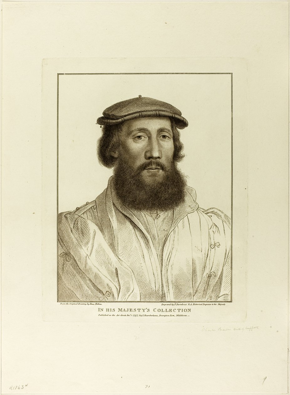 Carlos Brandon, Duque de Suffolk de Francesco Bartolozzi