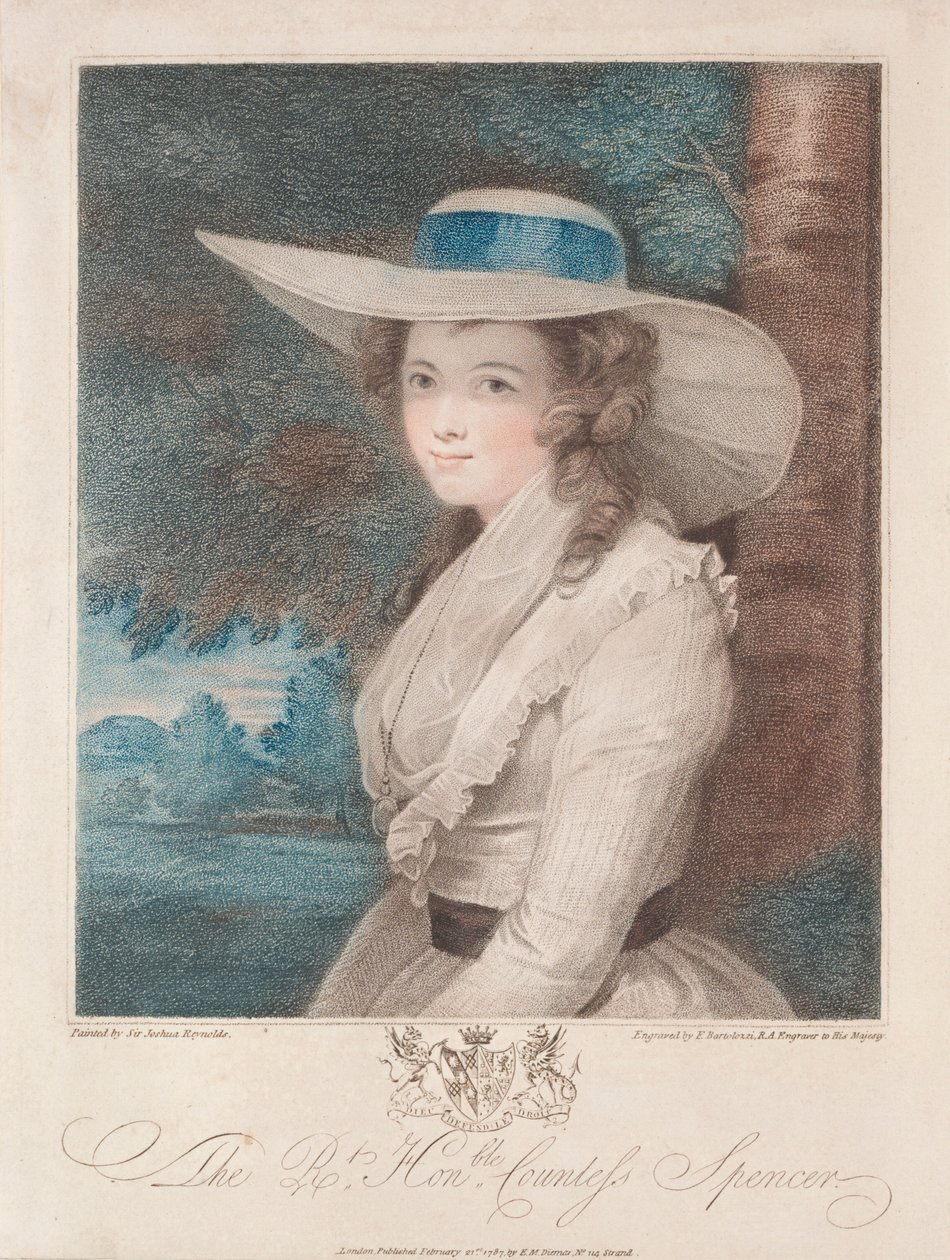 Condessa Spencer, 1787. de Francesco Bartolozzi