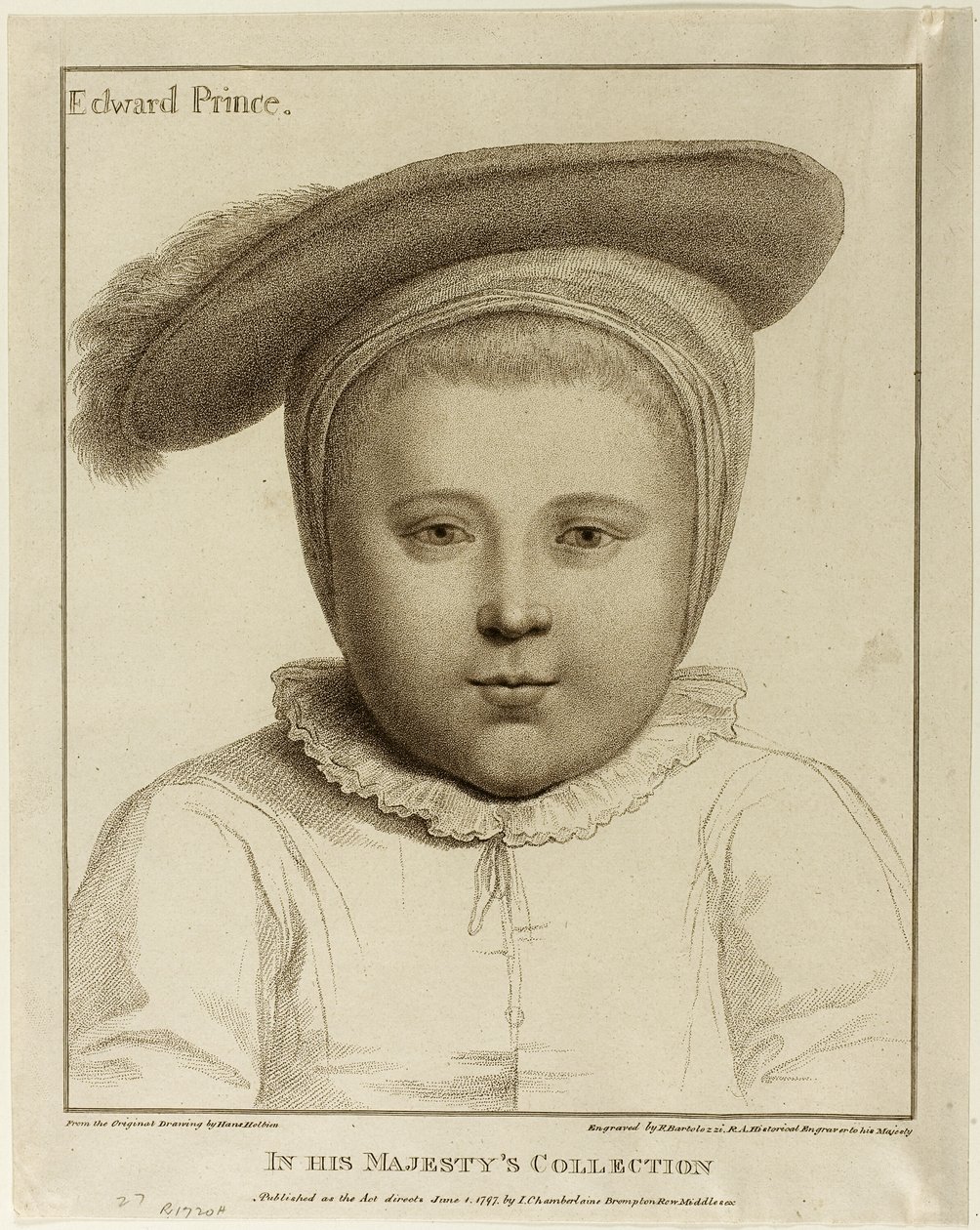 Eduardo, Príncipe de Gales de Francesco Bartolozzi