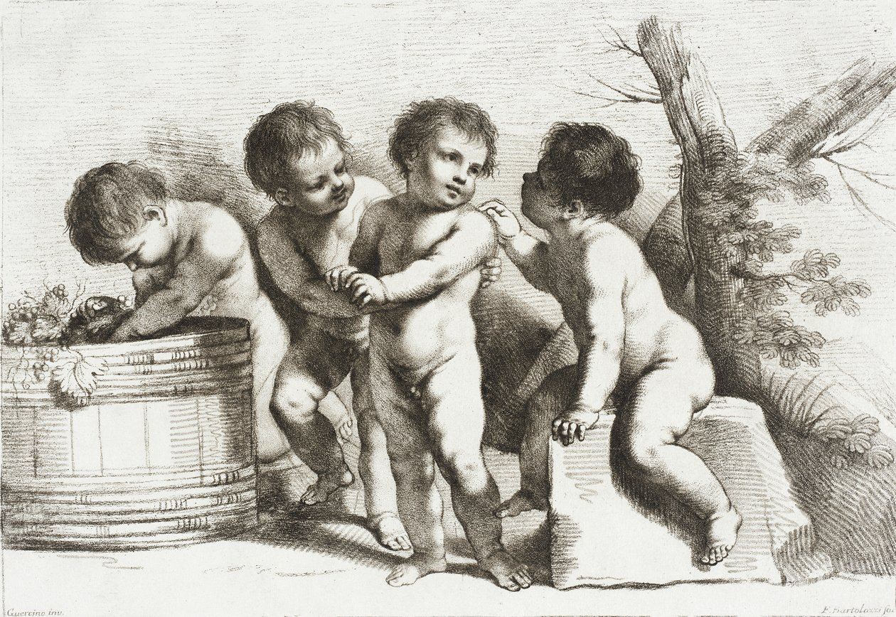 Quatro putti de Francesco Bartolozzi