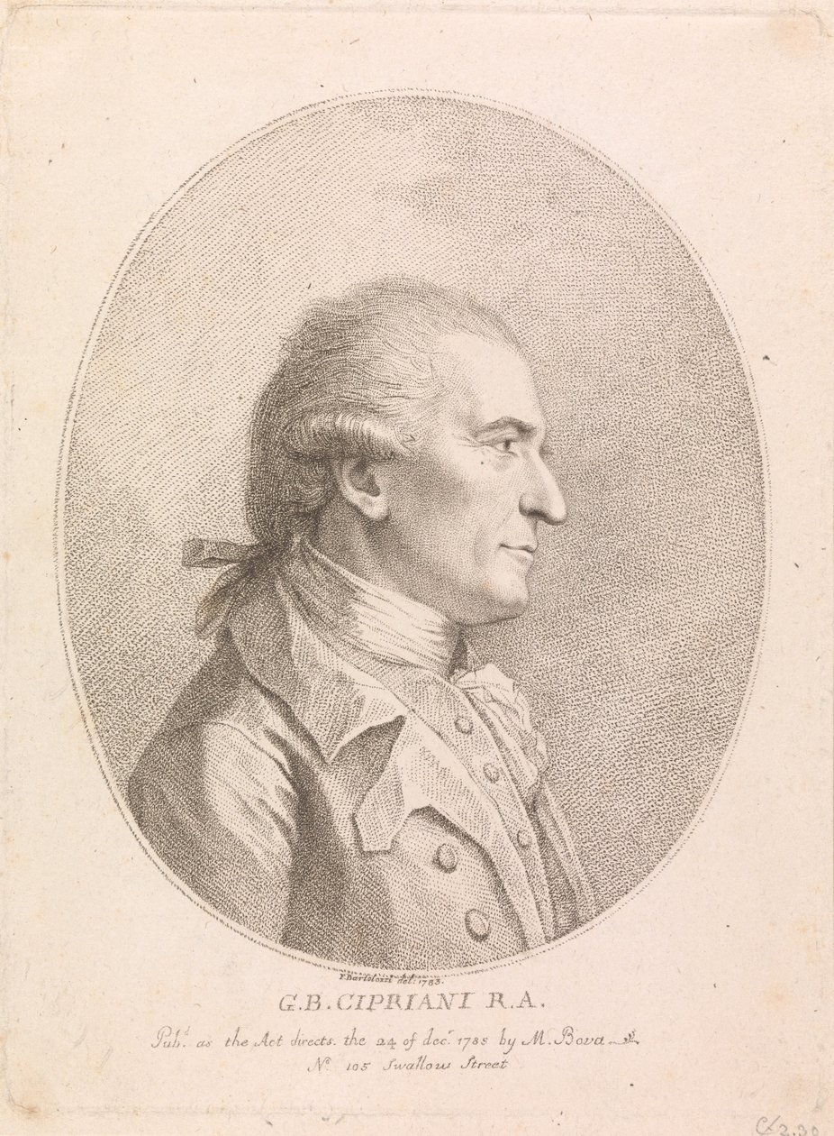 G. B. Cipriani, RA de Francesco Bartolozzi