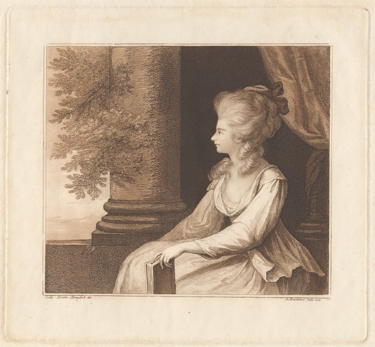 Georgiana, Duquesa de Devonshire de Francesco Bartolozzi