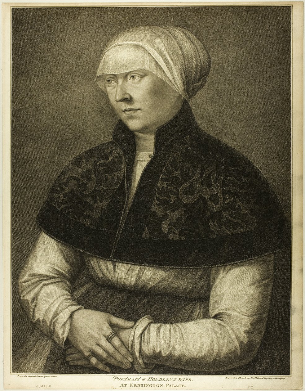 A mulher de Holbein de Francesco Bartolozzi