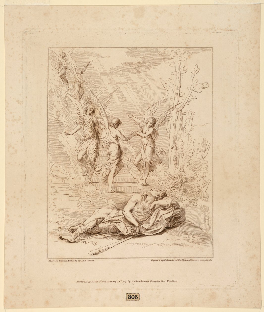 A visão de Jacó de Francesco Bartolozzi