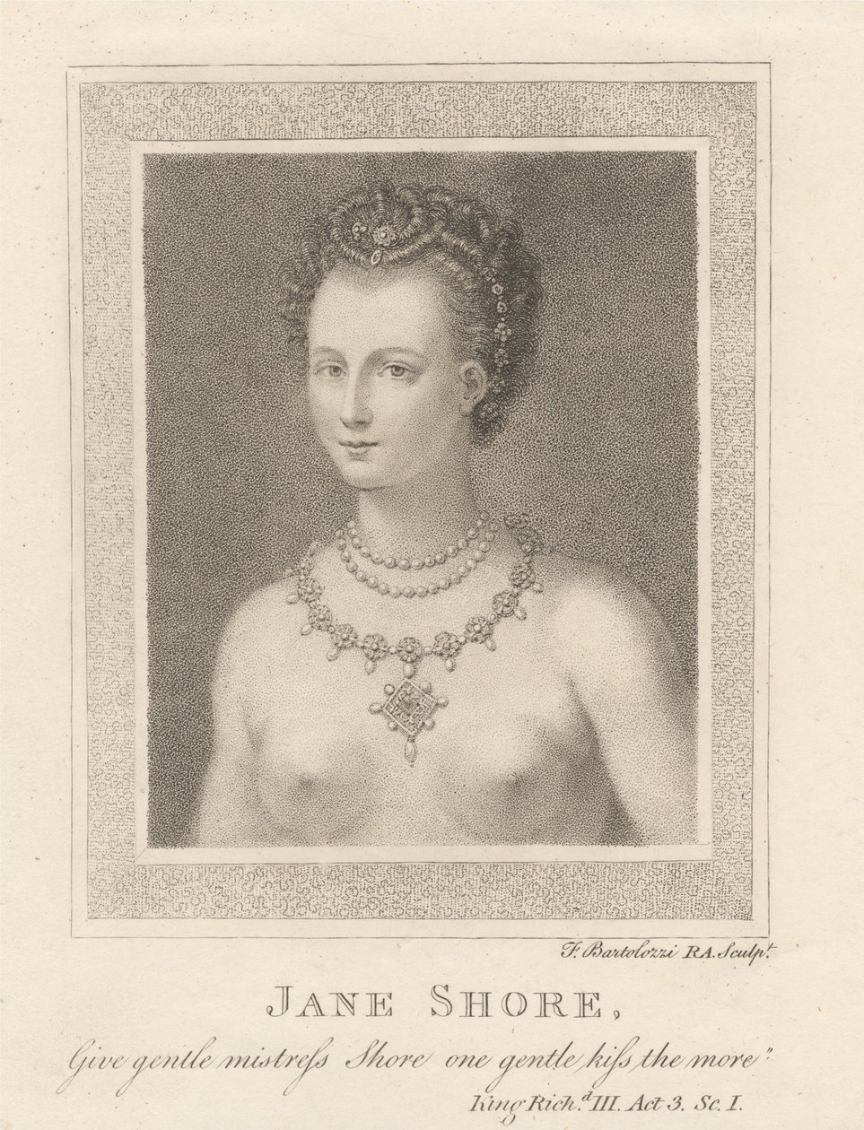 Jane Shore de Francesco Bartolozzi