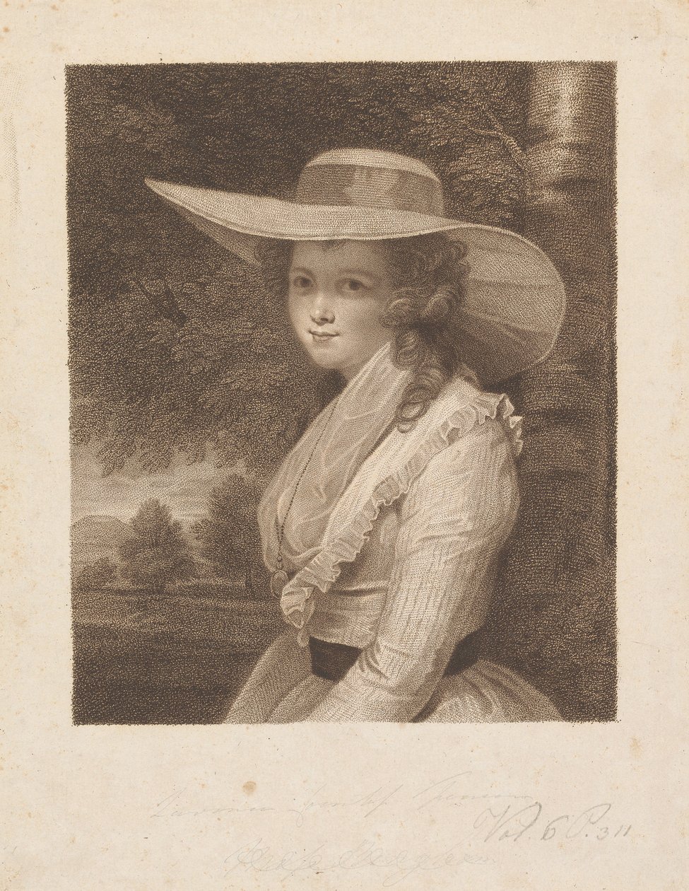 Lavinia Spencer (née Bingham), Condessa Spencer de Francesco Bartolozzi