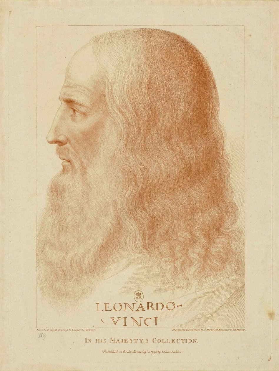 Leonardo da Vinci, 1795. de Francesco Bartolozzi