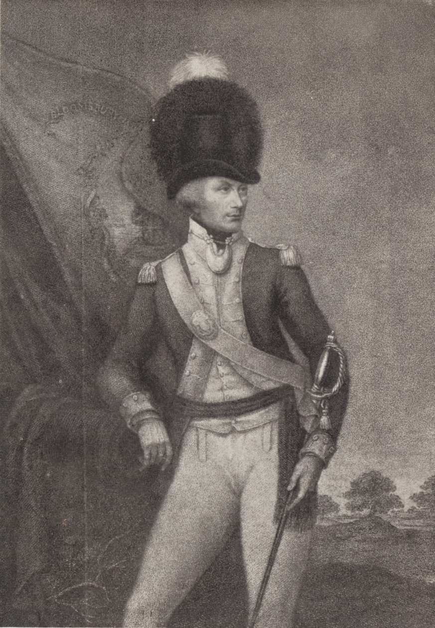 Tenente-Coronel Cox, Voluntários de Bloomsbury, século XVIII, 1909 de Francesco Bartolozzi