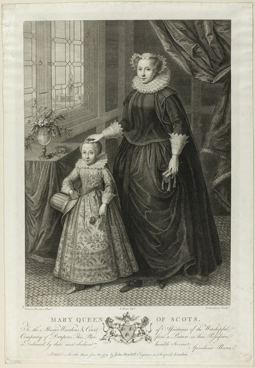 Maria Rainha da Escócia de Francesco Bartolozzi