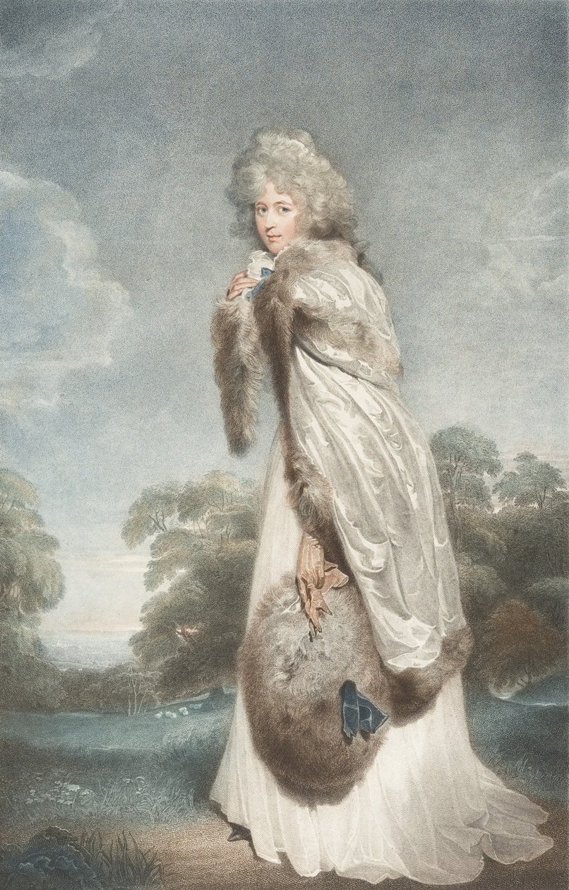 Miss Elizabeth Farren, Condessa de Derby, 1792., 1792. de Francesco Bartolozzi