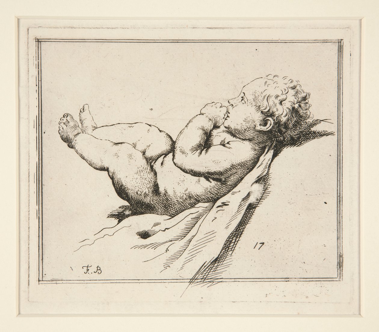 Criança nua de Francesco Bartolozzi