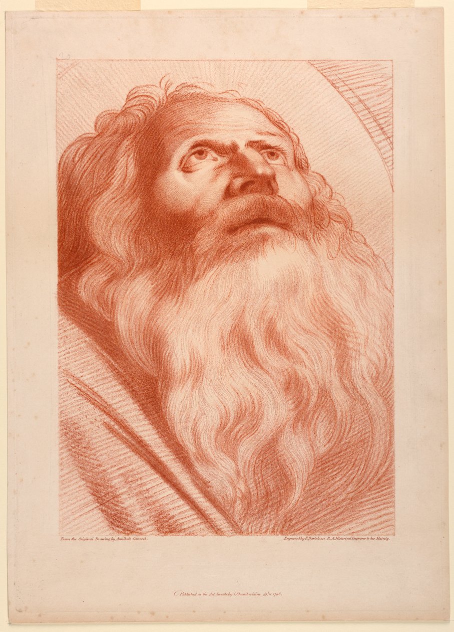 A cabeça do velho de Francesco Bartolozzi