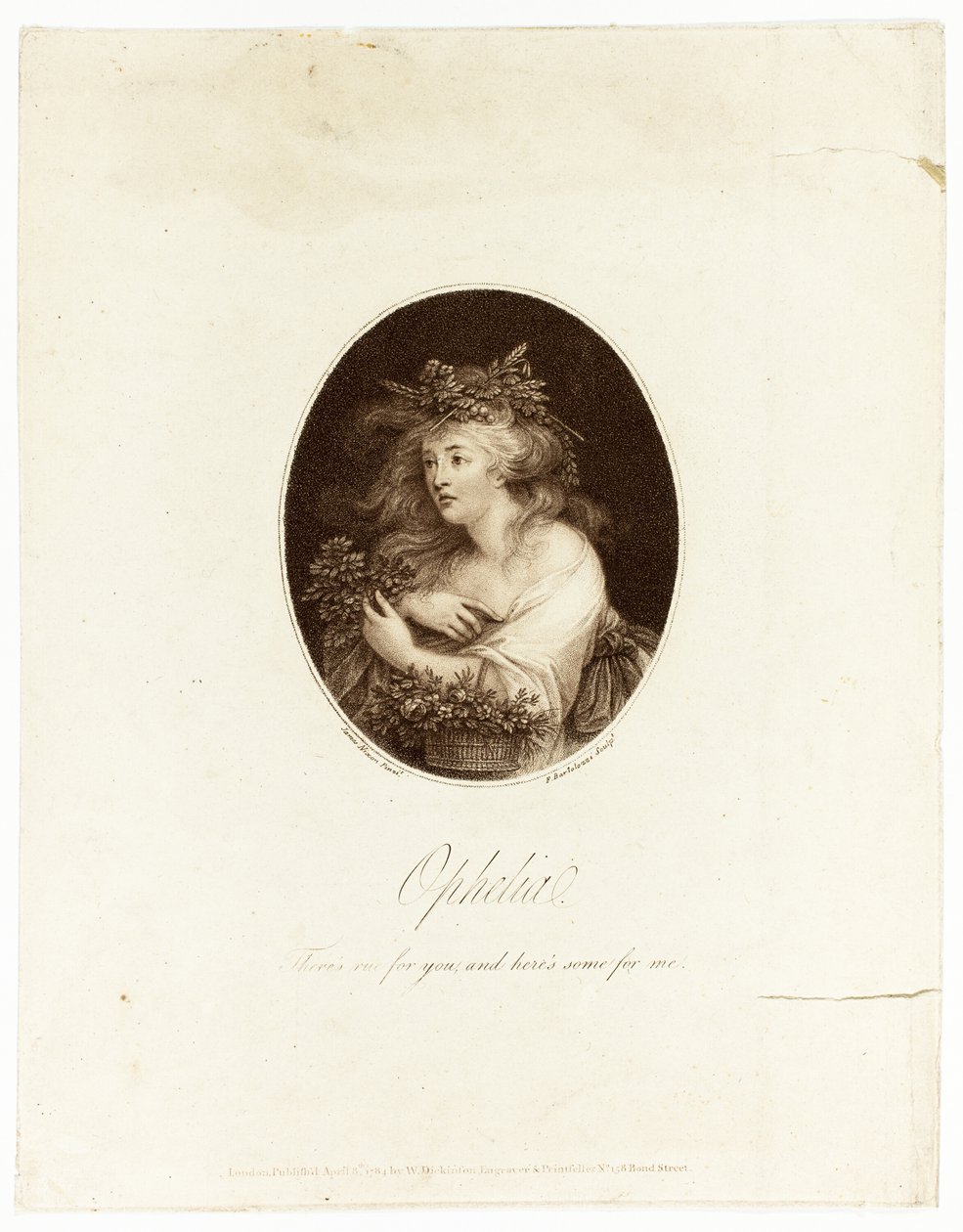 Ofélia de Francesco Bartolozzi