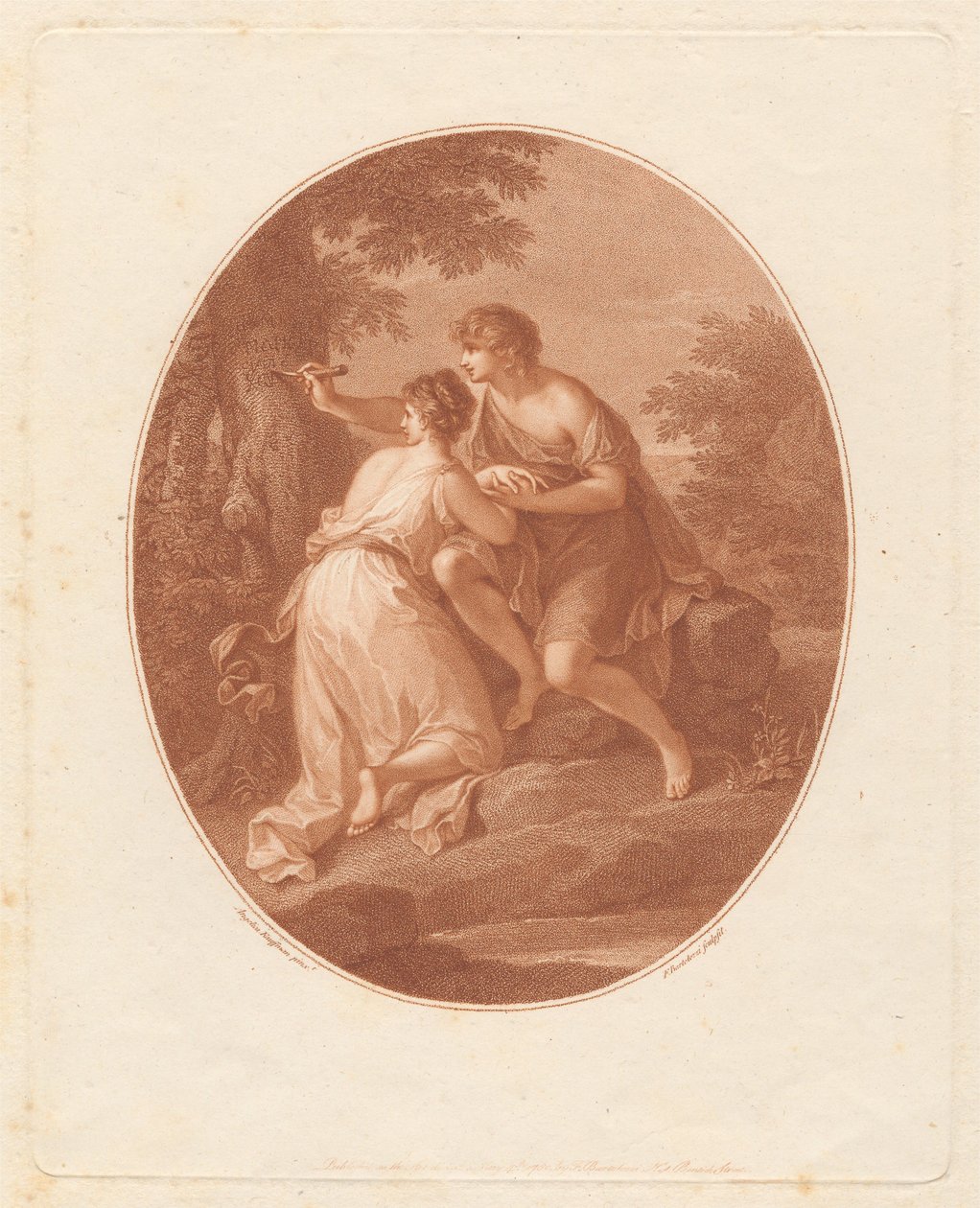 Paris und Oenone de Francesco Bartolozzi