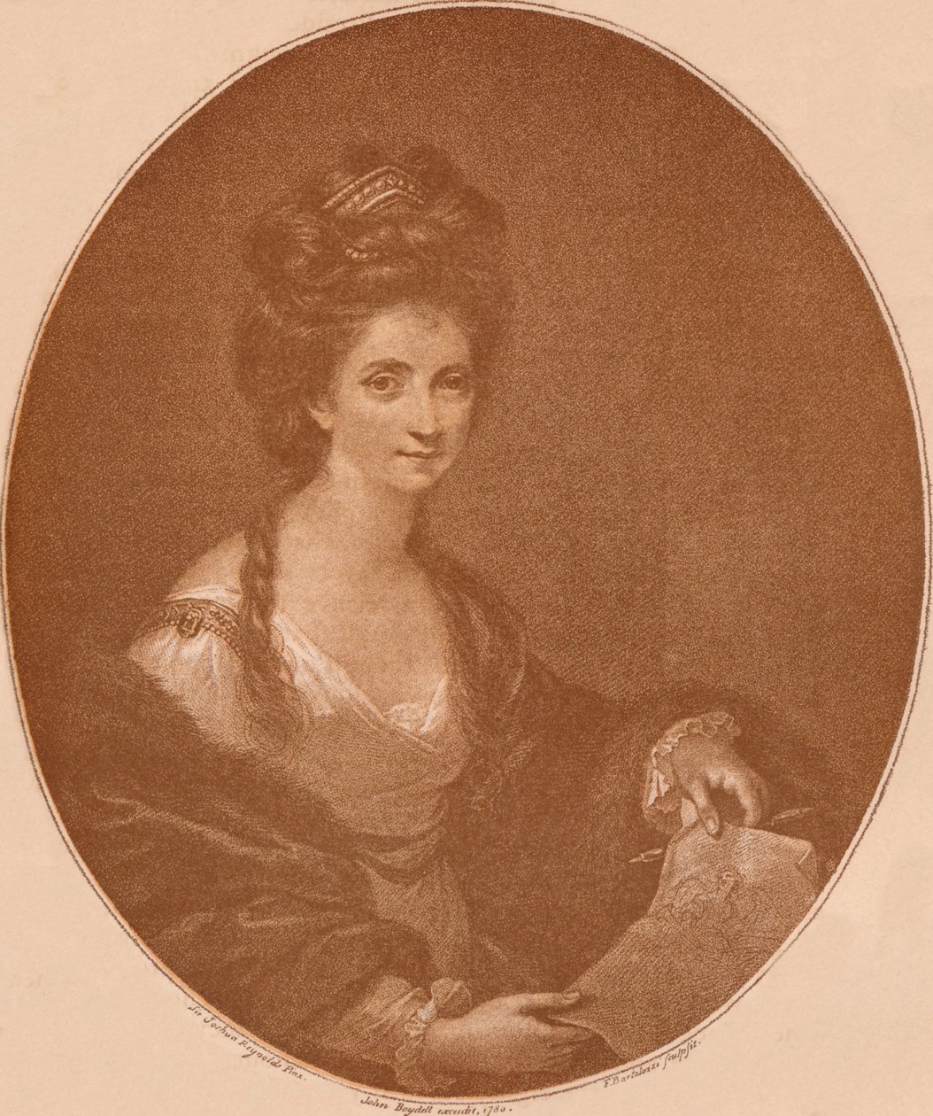 Retrato de Angelica Kauffman, c1777 1904 de Francesco Bartolozzi