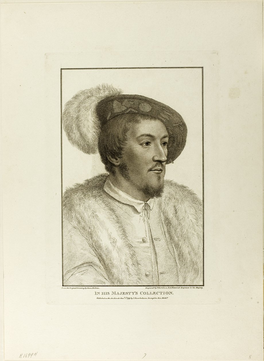 Retrato de um jovem de Francesco Bartolozzi
