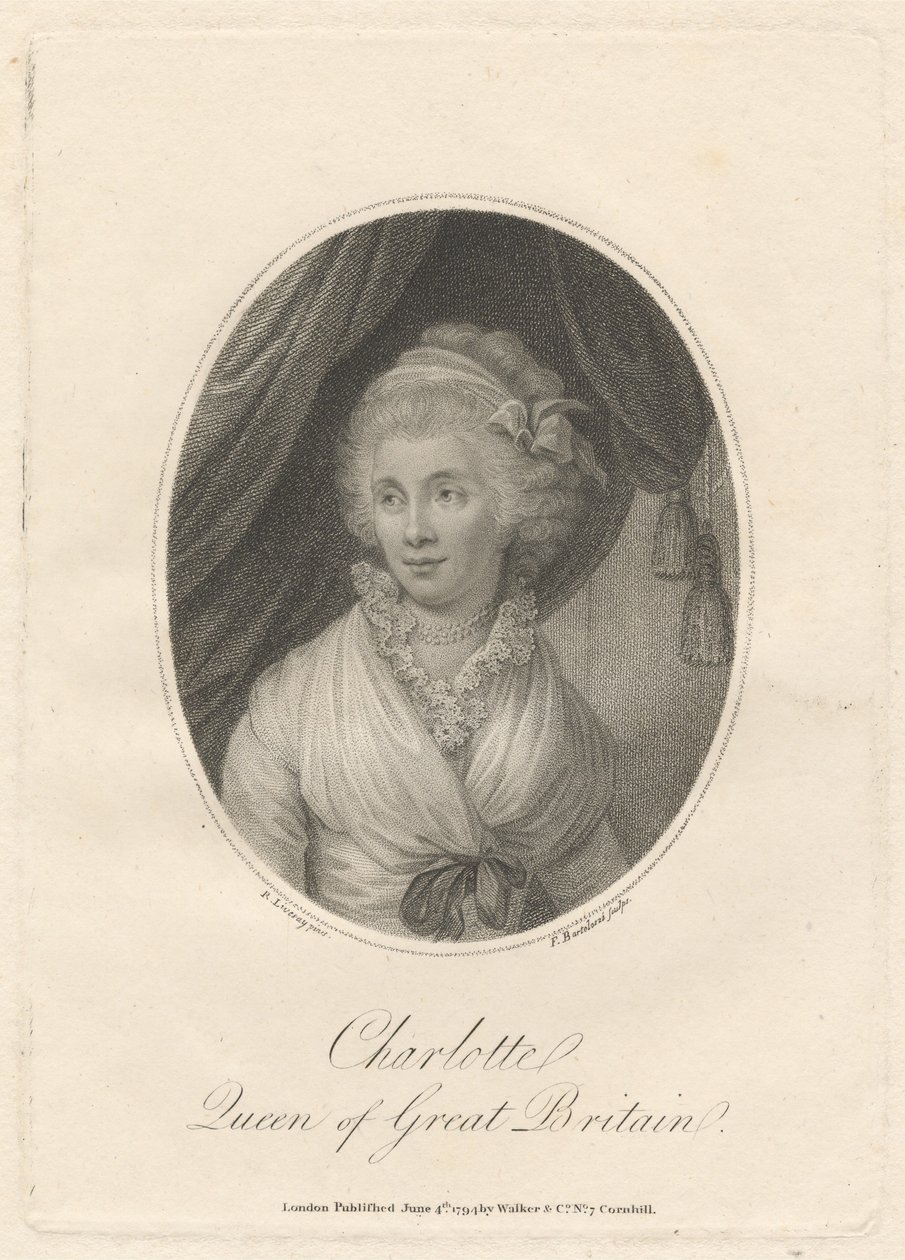 A rainha Carlota de Francesco Bartolozzi