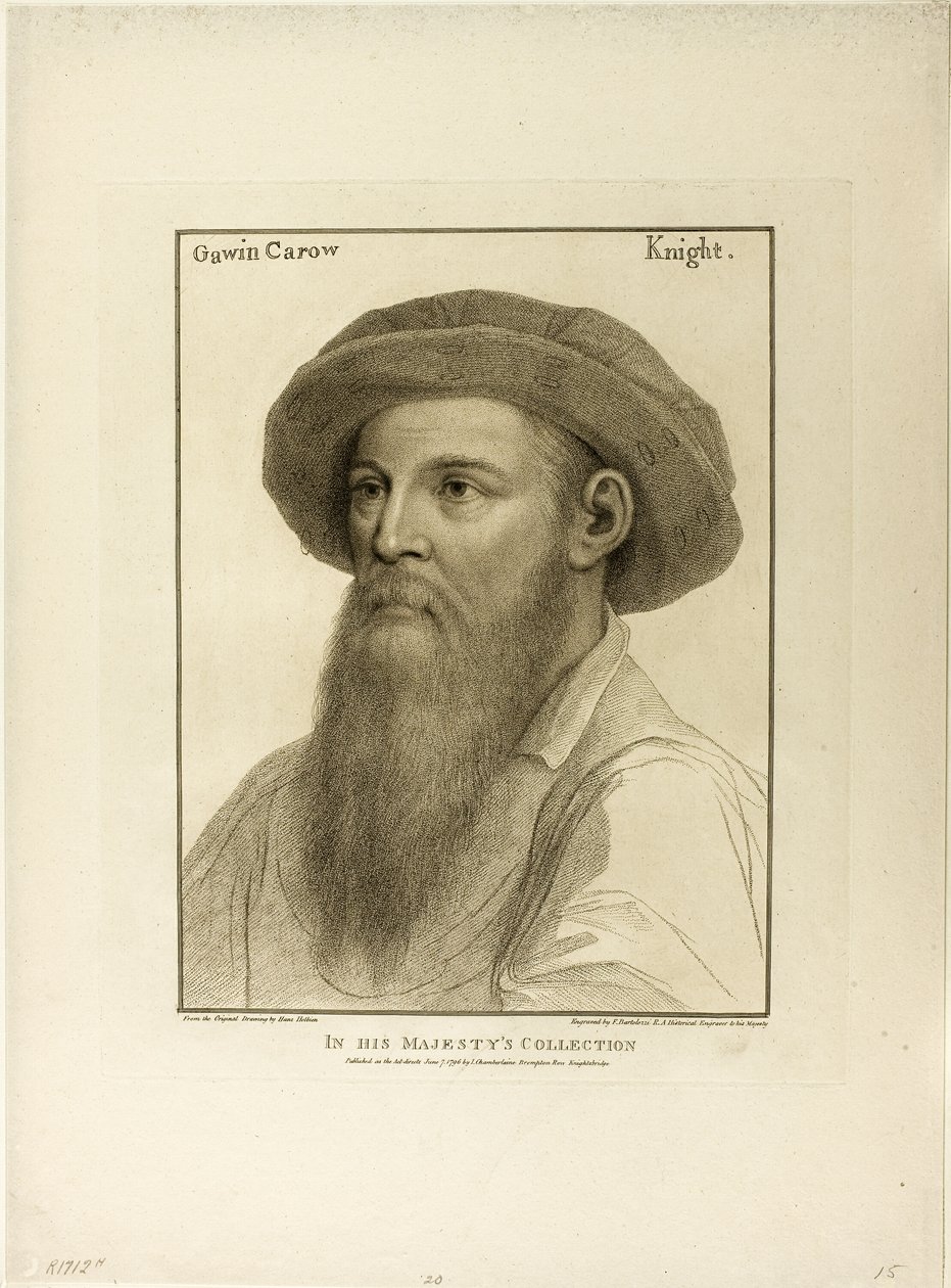 Sir Gawain Carew de Francesco Bartolozzi