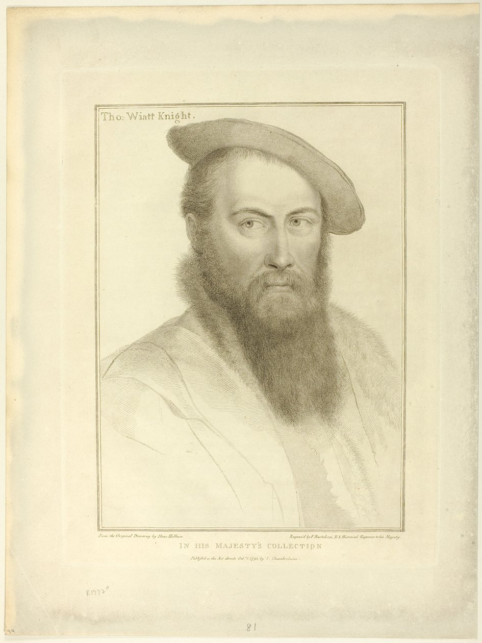 Sir Thomas Wyatt de Francesco Bartolozzi