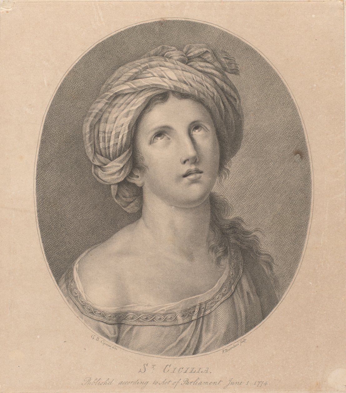 Santa Cecília de Francesco Bartolozzi