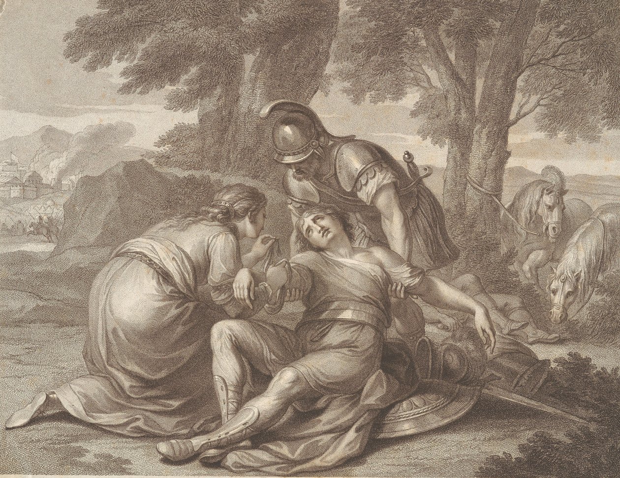 Tancredo e Erminia de Francesco Bartolozzi