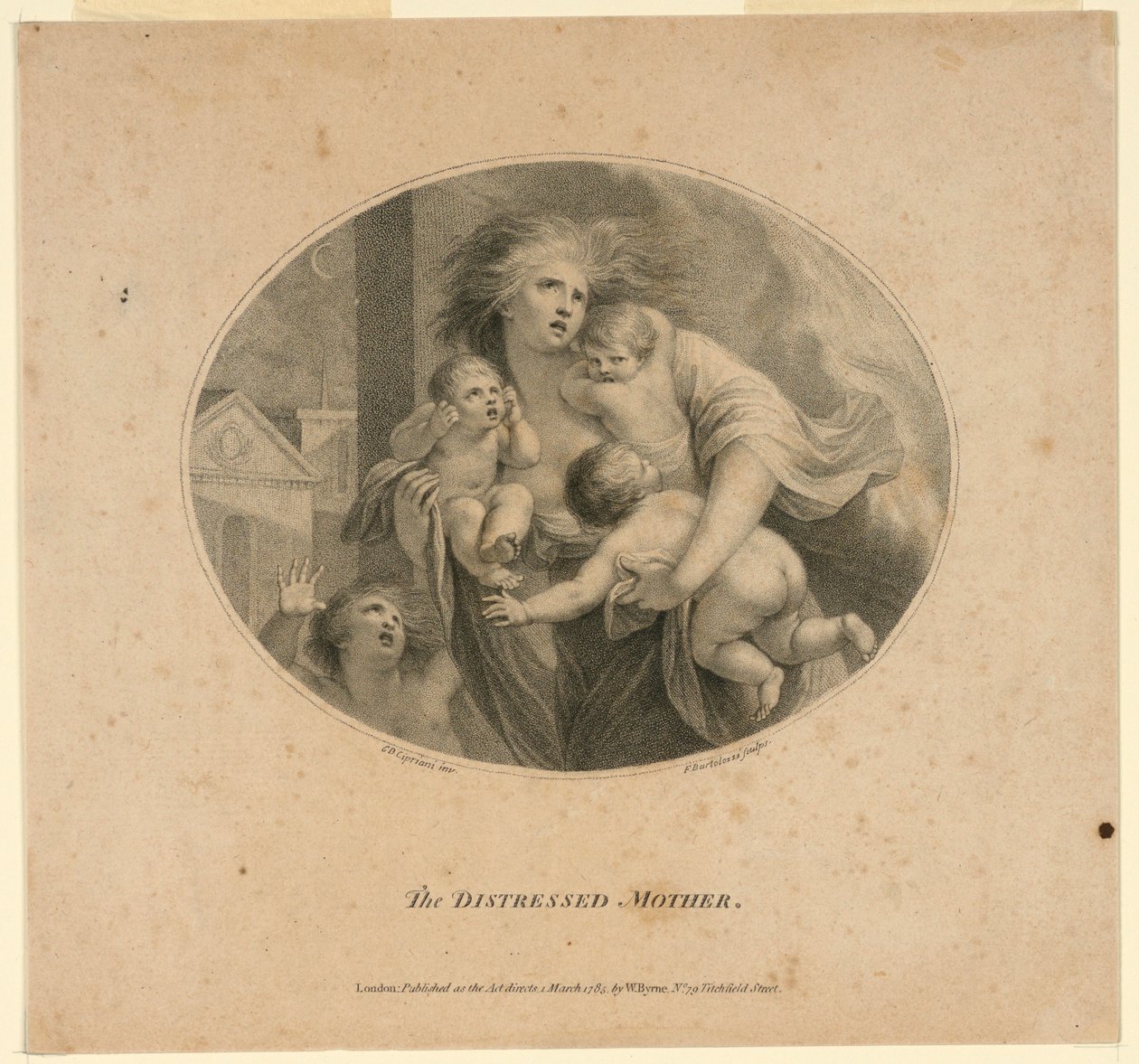 A mãe angustiada de Francesco Bartolozzi
