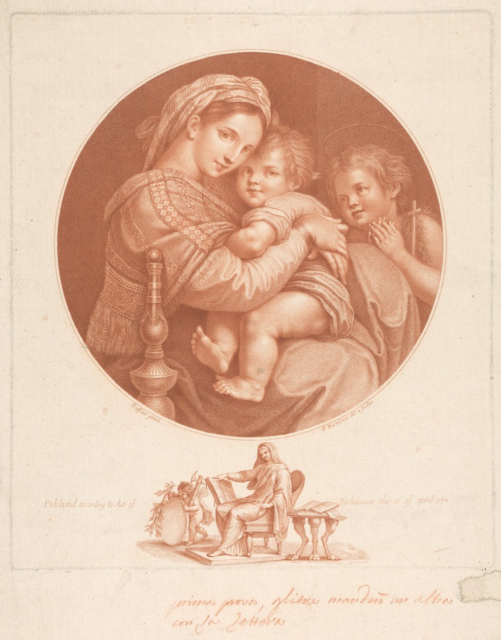 A Virgem de Francesco Bartolozzi