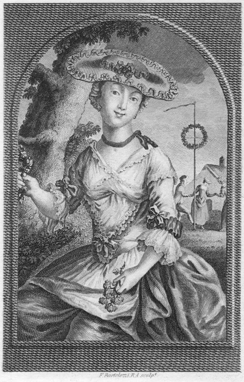 Jovem, c1740-1810. de Francesco Bartolozzi