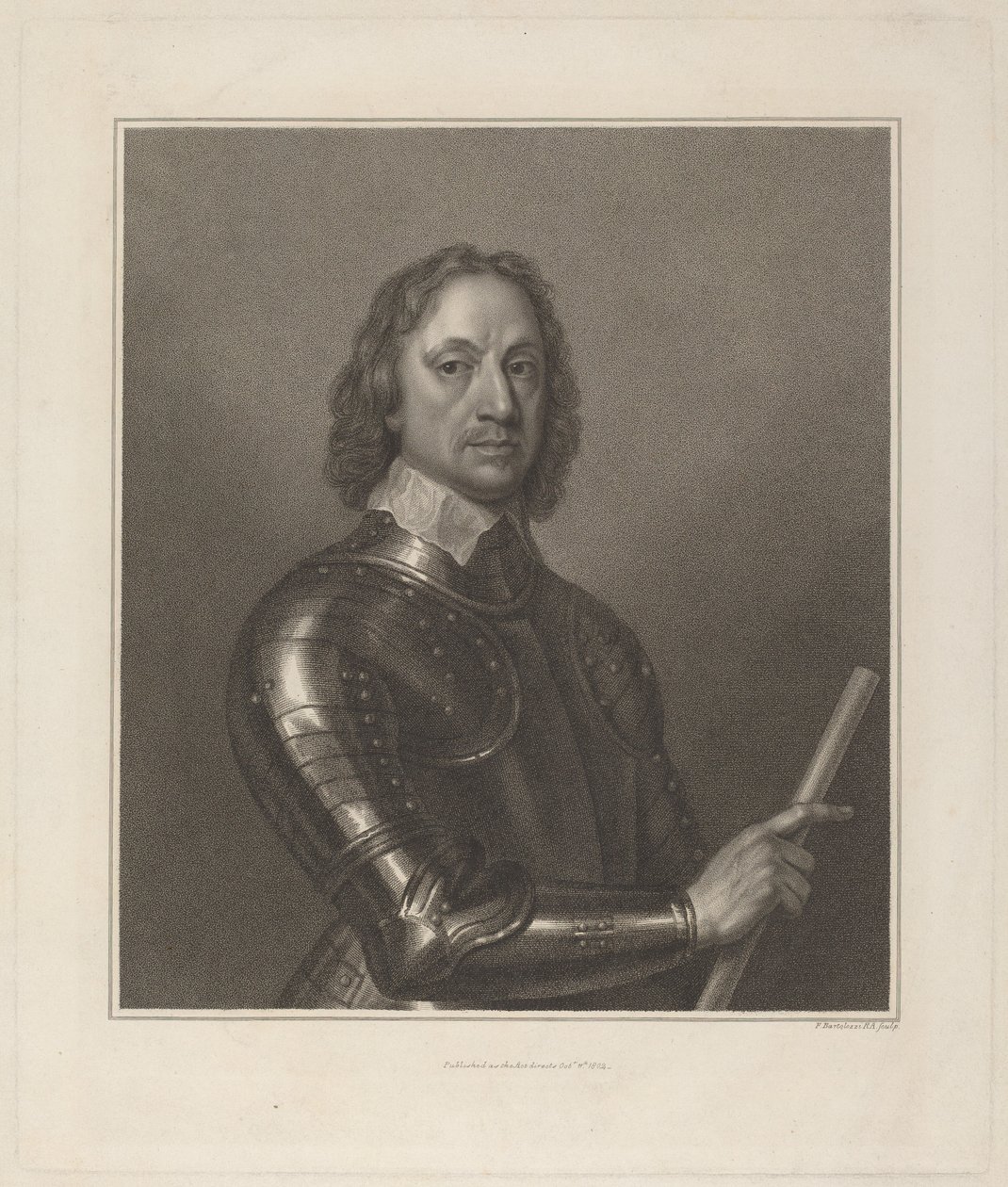 Oliver Cromwell de Francesco Bartolozzi after Robert Walker
