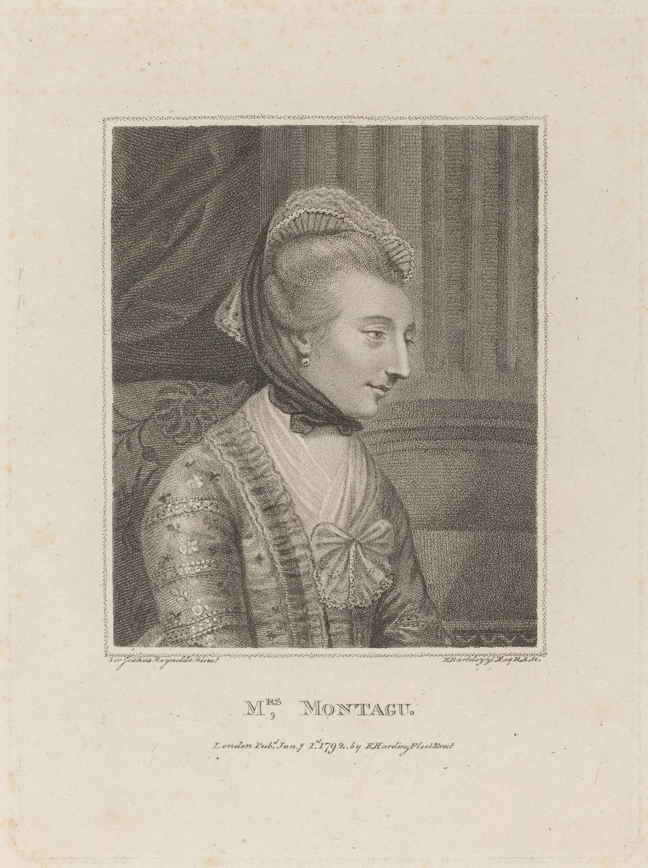 Sra. Montague de Francesco Bartolozzi after Sir Joshua Reynolds