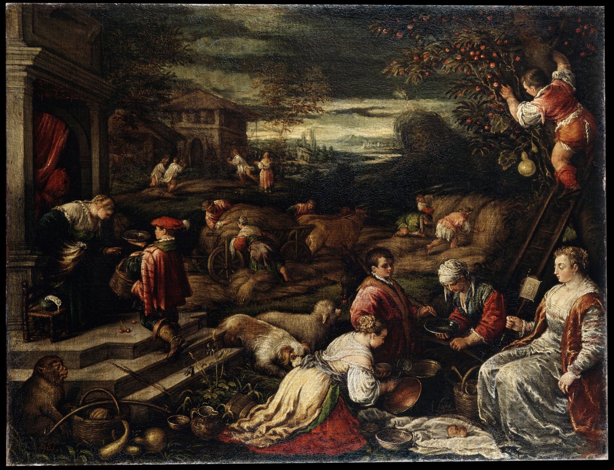 Verão, século XVI de Francesco Bassano the Younger