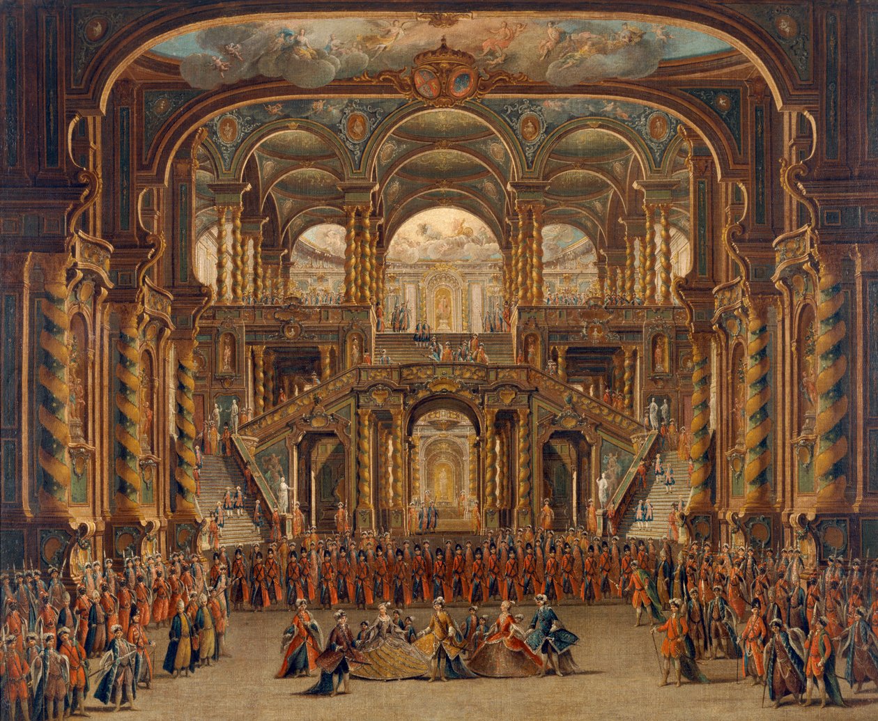 Uma cena da ópera italiana 