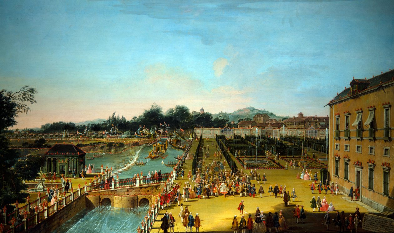 Rei Fernando de Espanha e Rainha Maria Bárbara (um par) de Francesco Battaglioli