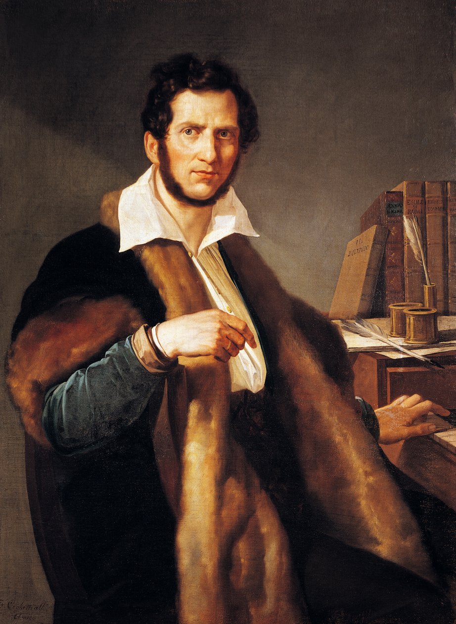 Retrato de Gaetano Doninzetti (Bergamo de Francesco Coghetti