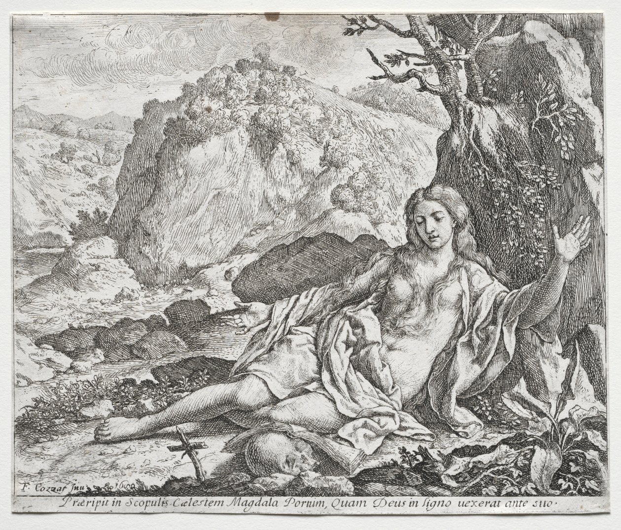 O Penitente Magdalen, 1650. de Francesco Cozza