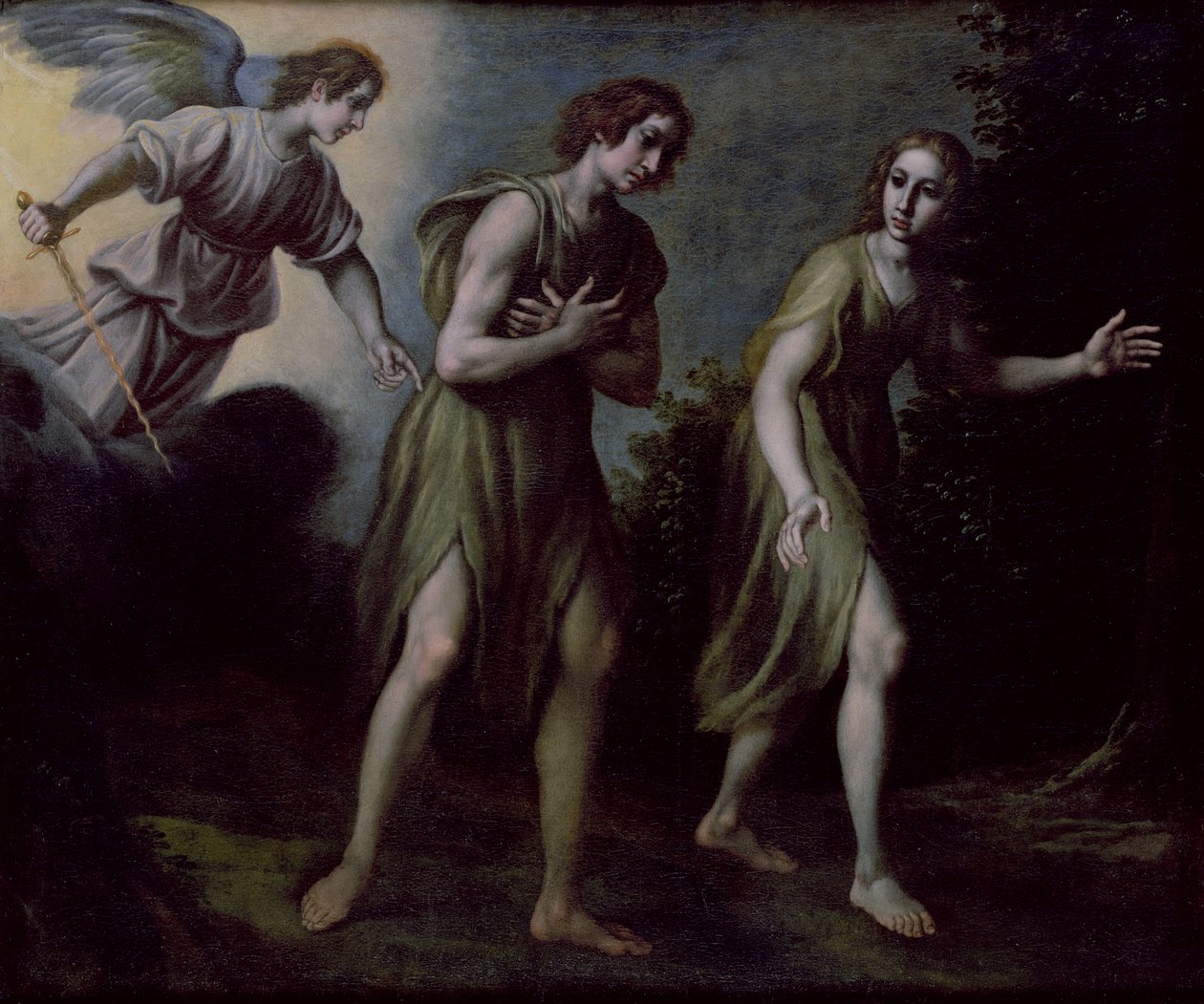 A Expulsão de Adão e Eva do Paraíso de Francesco Curradi