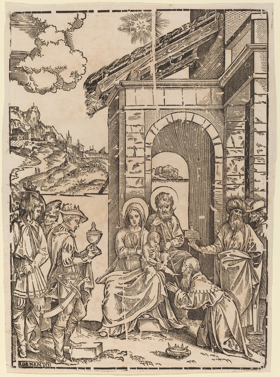 A adoração dos magos de Francesco Denanto