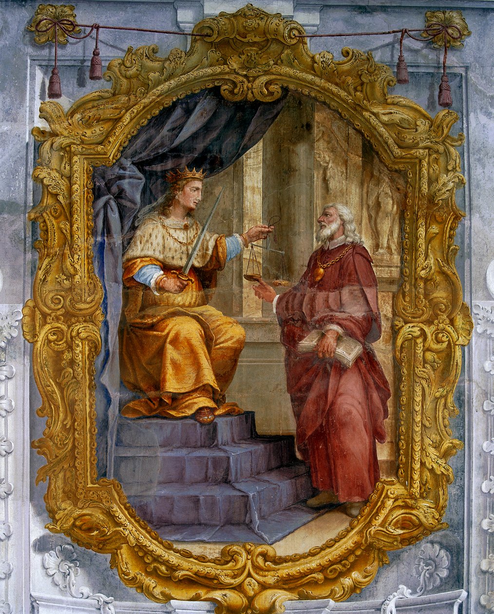 Alegoria da Justiça e do Cousel de Francesco Ferrari