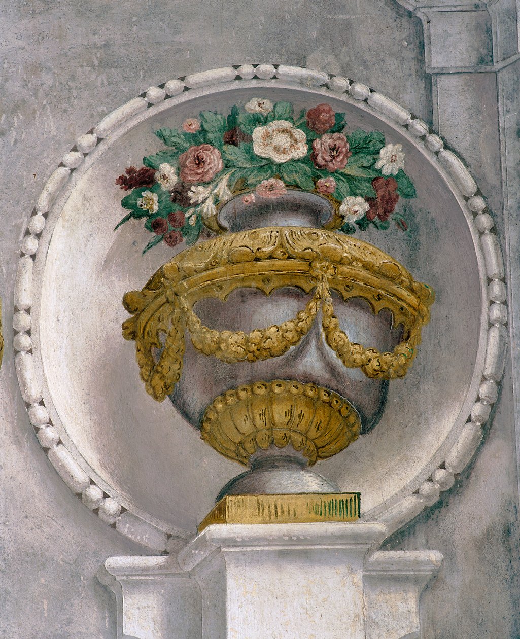 Vaso de flores (fresco) de Francesco Ferrari