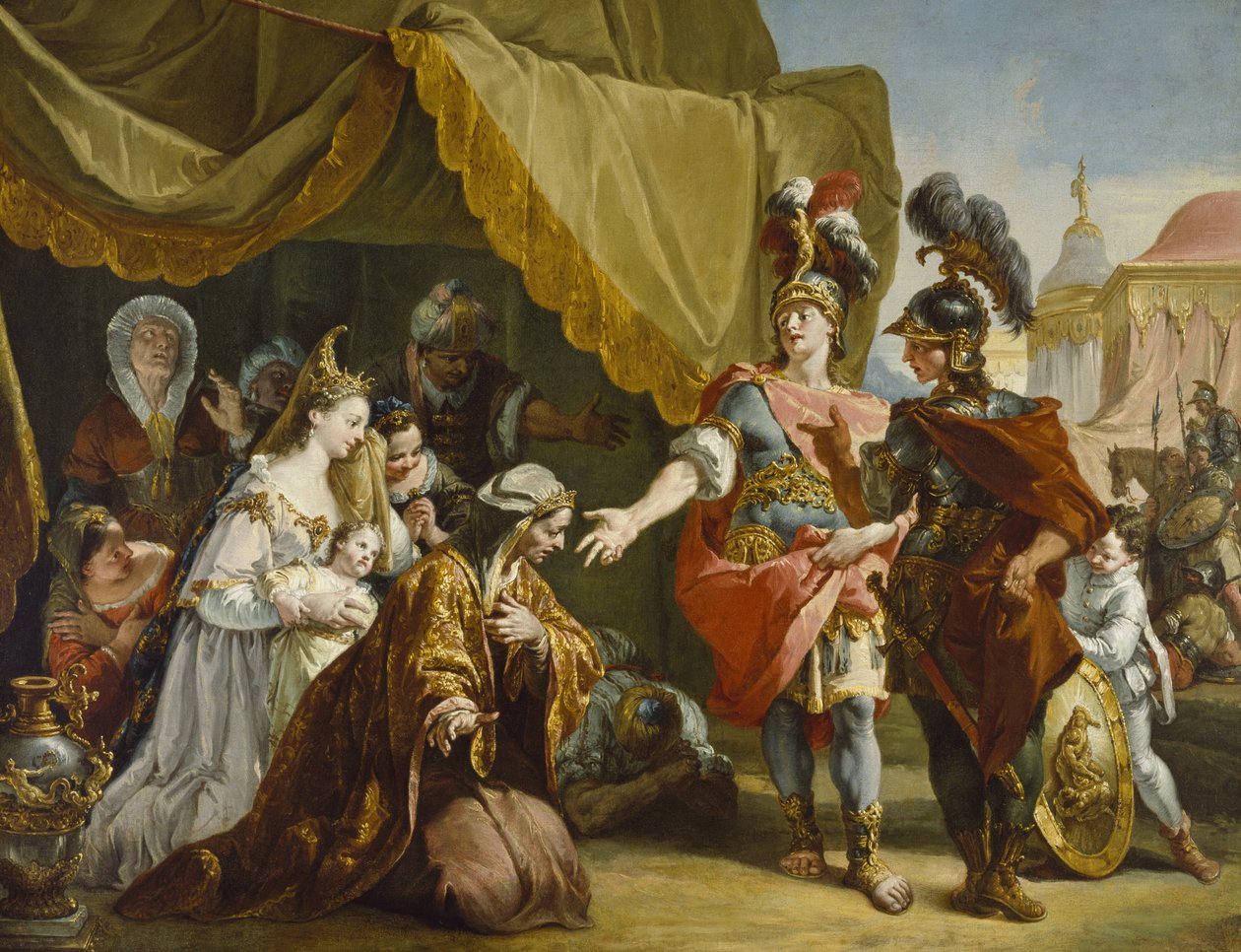 Família de Dario antes de Alexandre de Francesco Fontebasso
