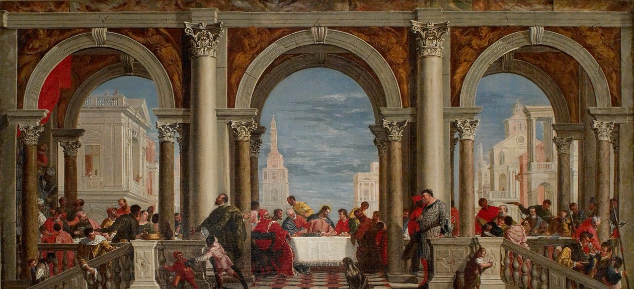A festa na casa de Levi, 1720-1769 de Francesco Fontebasso