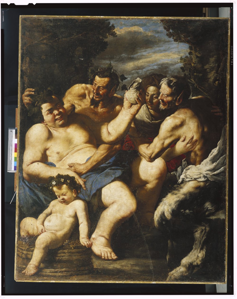 Silenus bêbado, c.1640 de Francesco Francanzano